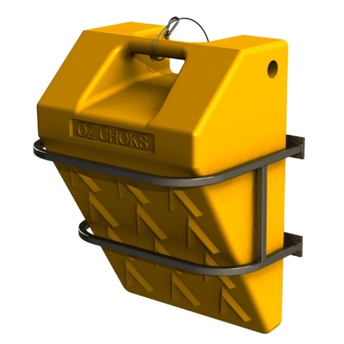 Bracket to Suit 105 Chock Polyethylene with Lanyard - OZCHB105-PEL