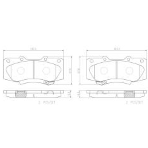 Front Brake Pads without VSC- Brembo - P83140N