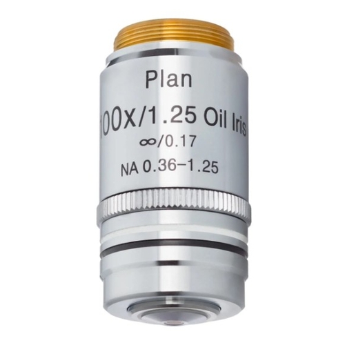 AMSCOPE  Pa100X-Inf-Iris Infinity Plan Achromatic Darkfield Objective Lense With 100X Magnification - PA100X-INF-IRIS