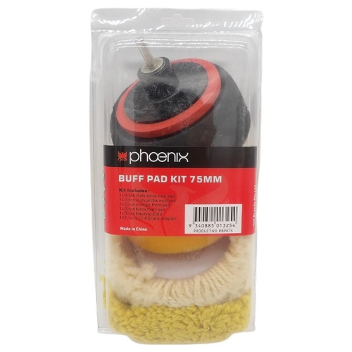 6pc 75mm Buff Pad Kit - PBPK75