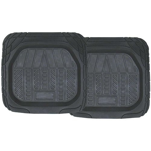 2Pc Deep Dish Rear Mats Grey - PC50214GY
