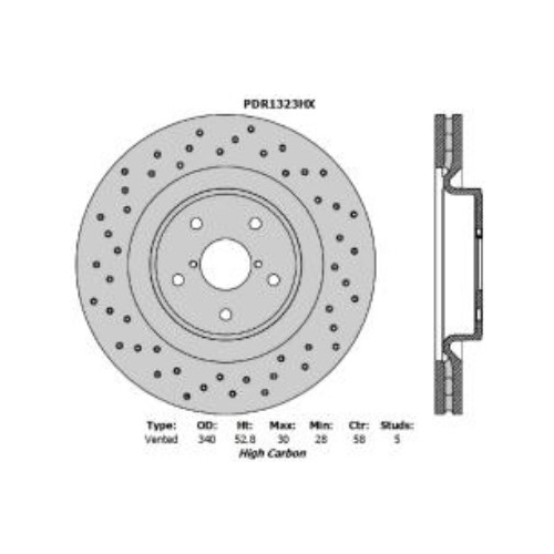 Protex Subaru Impeza Wrx Front 2017 On Slot - PDR1323HX