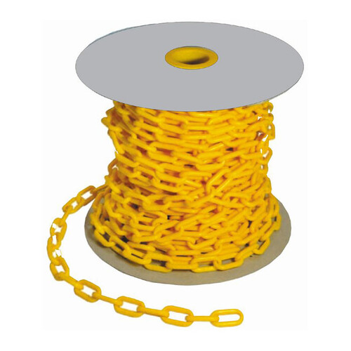 Plastic Safety Chain - Yellow - 40M Roll