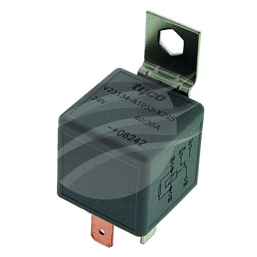 Change Over Mini Relay 24V 30/40Amp 5 Pin Normally Open Resistor Type