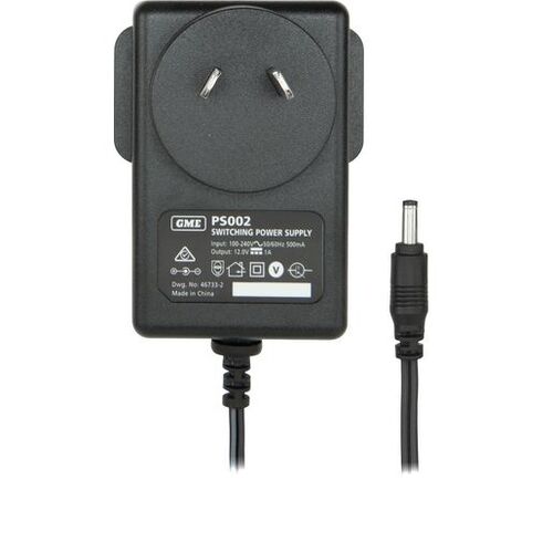 1 Amp Power Supply Charger - Suit Bcd014 / Bcd015 Gme