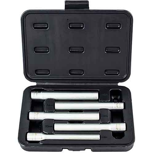 5Pc 120Mm 3/8 inch Drive 6Pt Cr-V Extra Long Socket Tradesmans Set