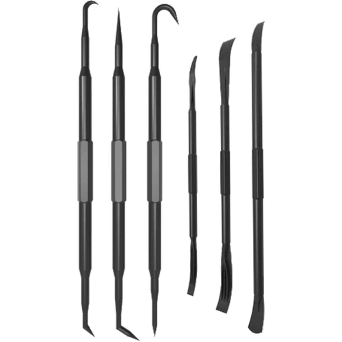 6pc Non-Marring Pick, Hook & Pry Bar Set
