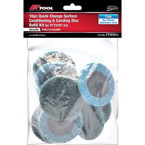 10pc Non-Woven Aluminium Oxide Fine - PT70701J