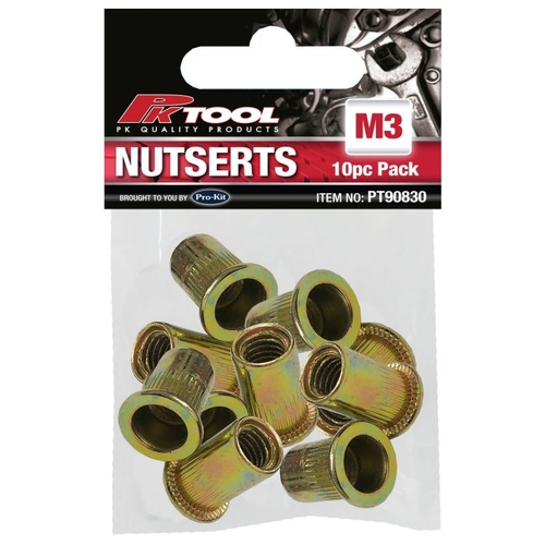 Nutserts - 10Pc M3 Alloy Steel