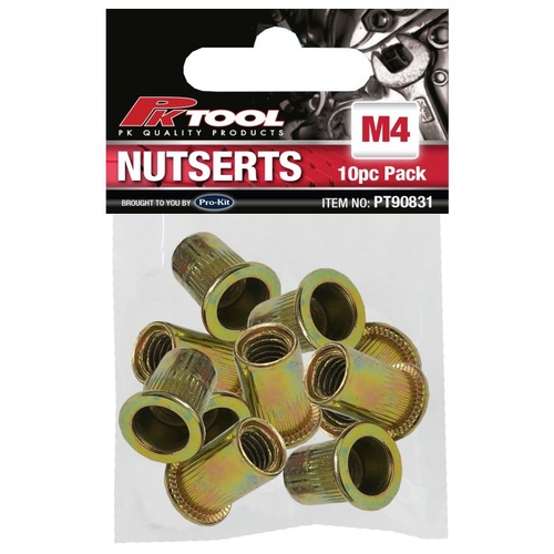 Nutserts - 10Pc M4 Alloy Steel