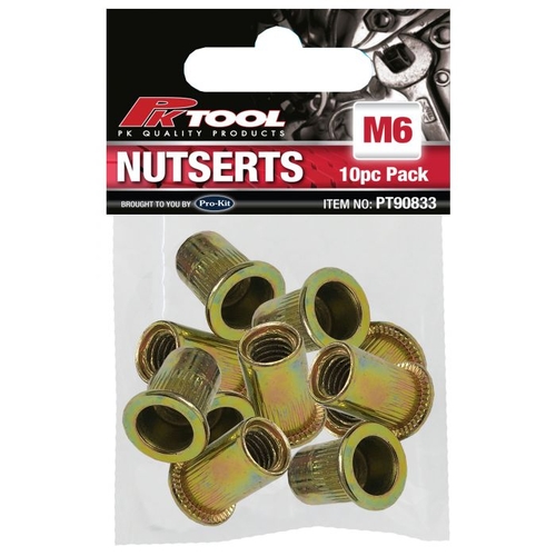 Nutserts - 10Pc M6 Alloy Steel