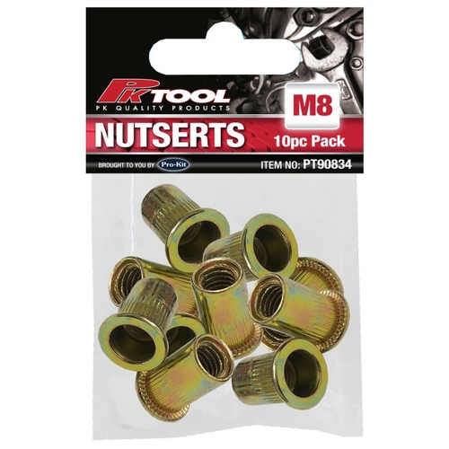 Nutserts - 10Pc M8 Alloy Steel