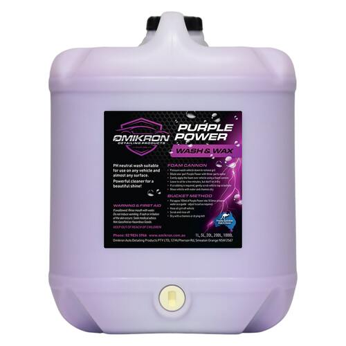 Purple Power Wash & Wax 20L - PURPOW20L
