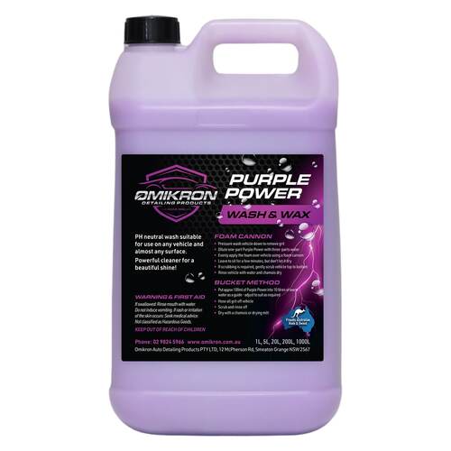 Purple Power Wash&Wax 5L - PURPOW5
