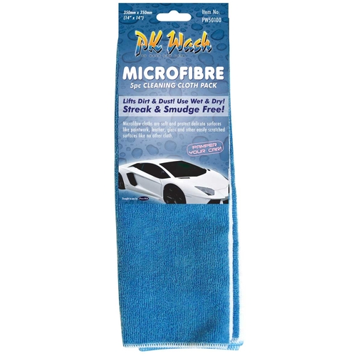 Towels 5Pc Microfibre 350Mm - PW50100