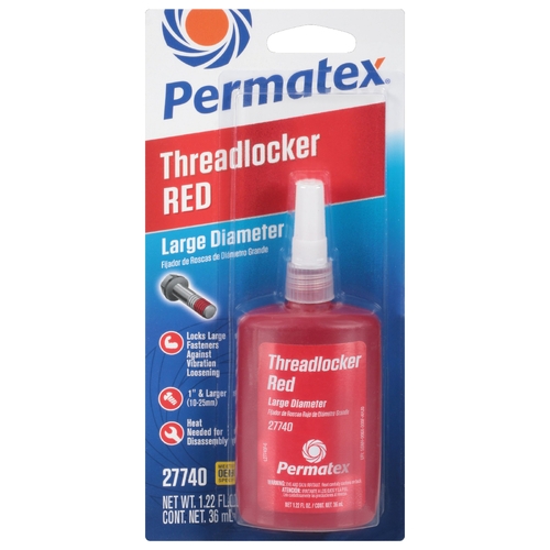 Permatex 36ml Large Diameter Threadlocker Red - PX27740