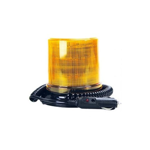 LED Beacon RB130 Series 10 - 36V Amber Magnetic Mount 30SMD LED's 10 Watts Simulated Rotating