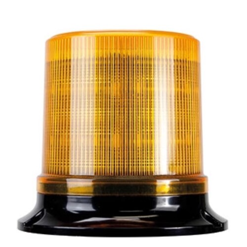 LED Beacon RB130 Series 10 - 36V Amber Fixed Mount 30SMD LED's Watts Simulated Rotating
