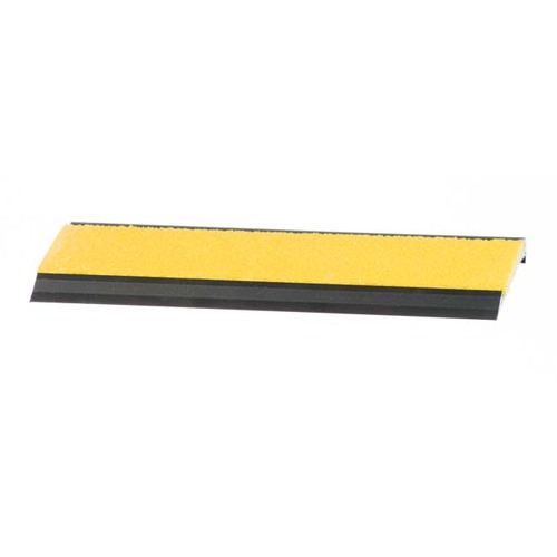 RCF10BLKC Aluminium Stair Nosing Black Yellow Strip 3620mm/3.62m