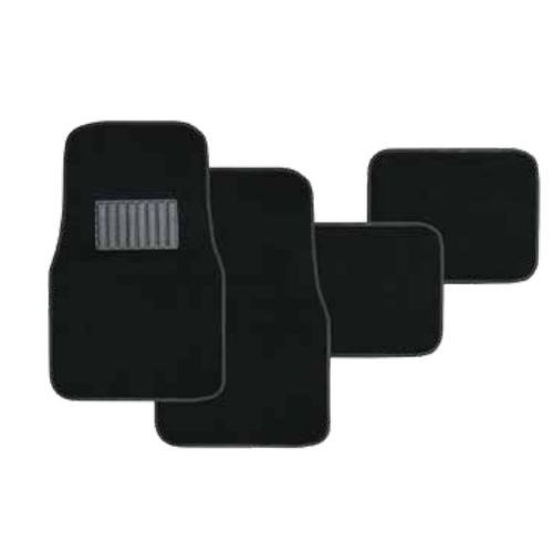 Carpet Mat Set 4Pc Black