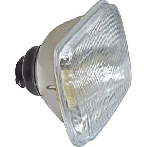 Semi Sealed Beam - 6'' Square Small High/Low H4 3Pin