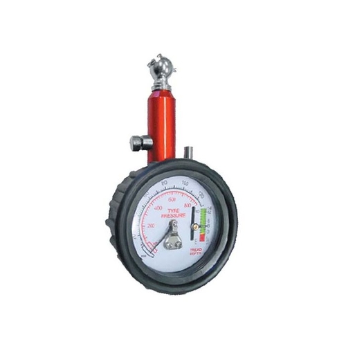 Tyre Gauge - Dial Gauge With Tread Depth Guage Heavy Duty