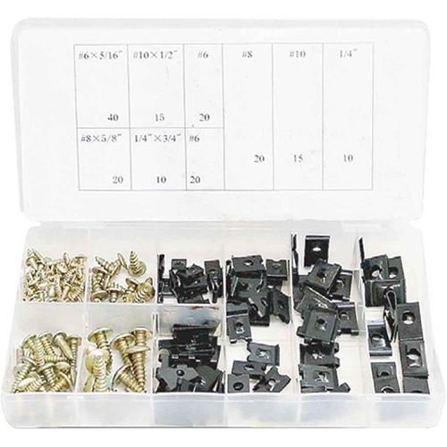 U-Clip Assortment 170Pce