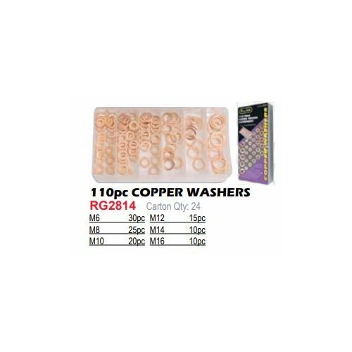 Washer Copper 110Pc Assortment. - RG2814