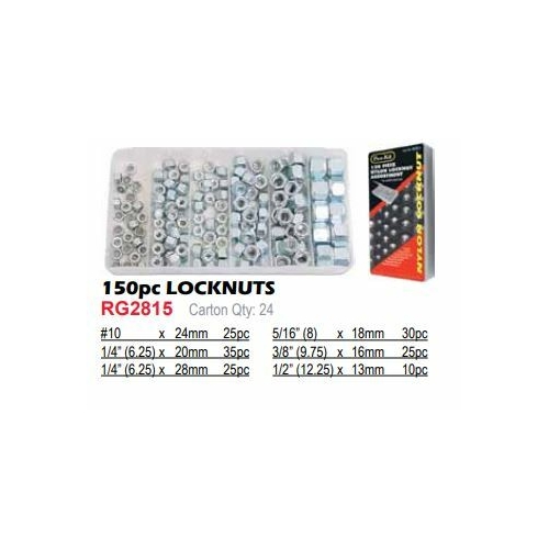 Nylon Locknut 150Pc Assortment