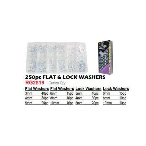 Washer Flat + Lock Assortment