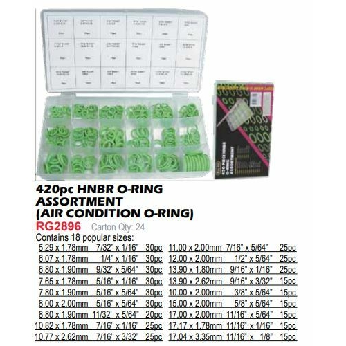 Oring Assortment Hnbr 420Pcs