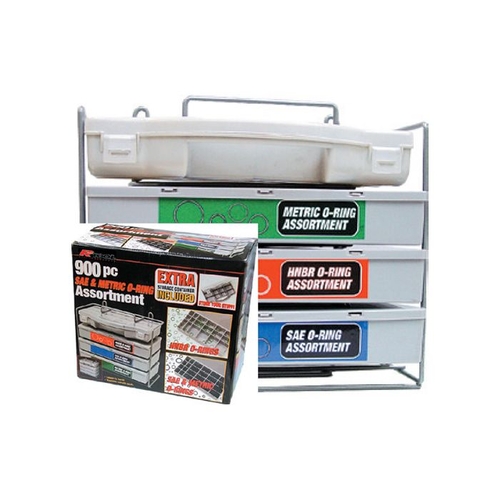 900Pc Hnbr, Sae & Metric O-Ring Assortment