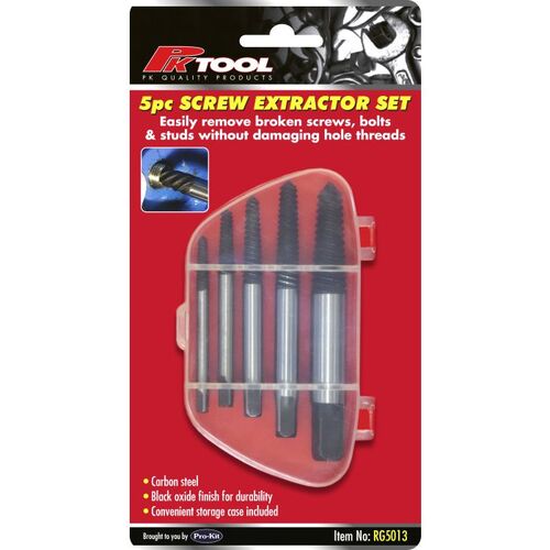 Bolt And Screw Extractor Set 5Pc
