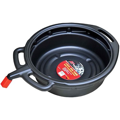 Oil Pan 15 Ltr Black With Spout & Handle - RG6243BLK