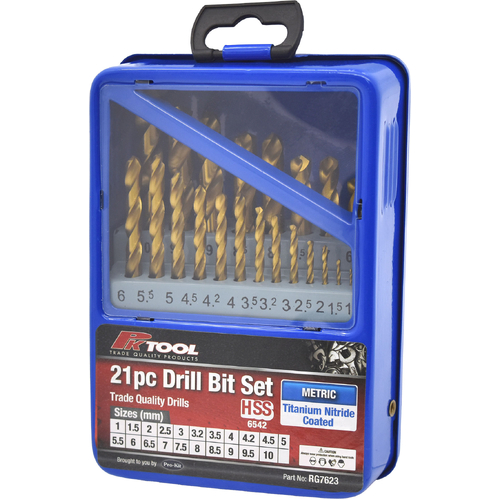 Metric Drill Bit Set 21pc - RG7623