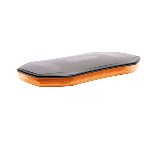 Low Profile Emergency Amber, Yellow LED Light Bar. Multi-volt 10 Flash Patterns Fixed Mount - RLB402Y