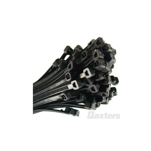 Nylon Cable Ties 200mm x 4.6mm (100)