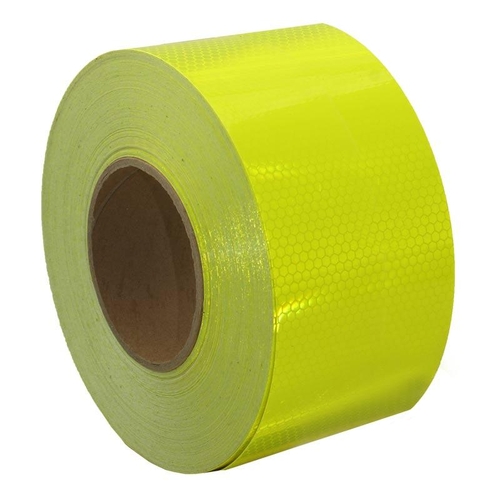 100mm Class 1 Fluro Yellow Reflective Tape 1m