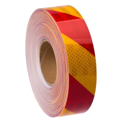 Reflective Tape Red/Yellow 50mm 1 Meter - RT1RY50