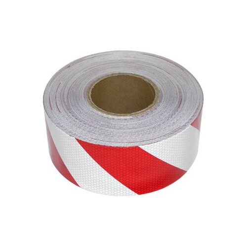 Red & White Reflective Tape 100Mm 1m