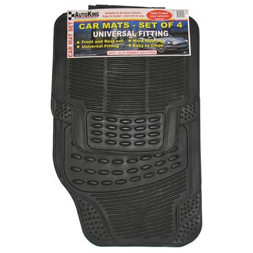 Rubber Mat Set Black