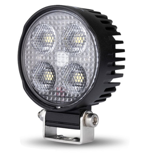 LED Work Light Round Compact Flood Beam 10-30V 4 x 6W Osram LED's TMT <25W <2200lm IP67 89x41x75mm Roadvision