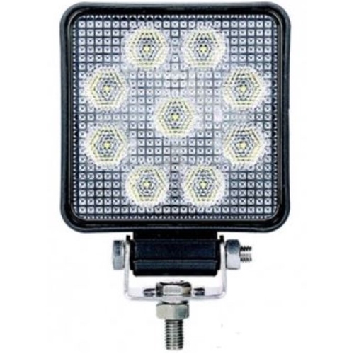 LED Work Light Square 10-30V 9x1.5W 10W 958lm Flood Beam IP67