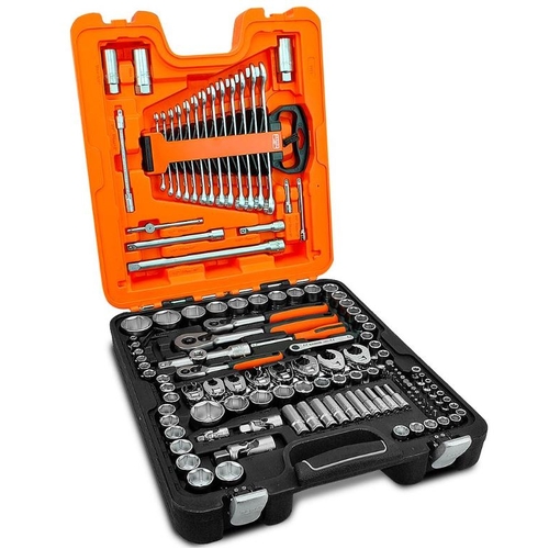 Bahco S138 138pce 1/4", 3/8" & 1/2" Square Drive Spanner Socket Set
