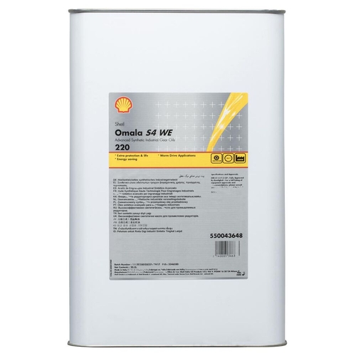 Shell Omala S4 WE 220 Synthetic Industrial Gear Oil 20LT
