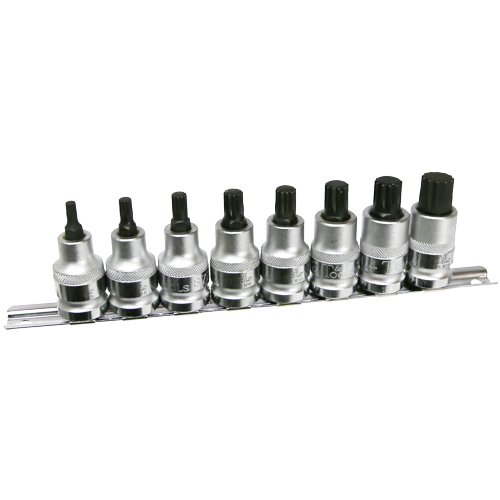 No.S7602 - 8 Piece Multi-Spline 1/2" Drive Sockets