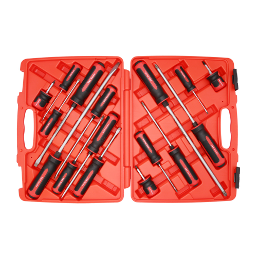 16Pc Tang Thru S2 Steel Screwdriver Set