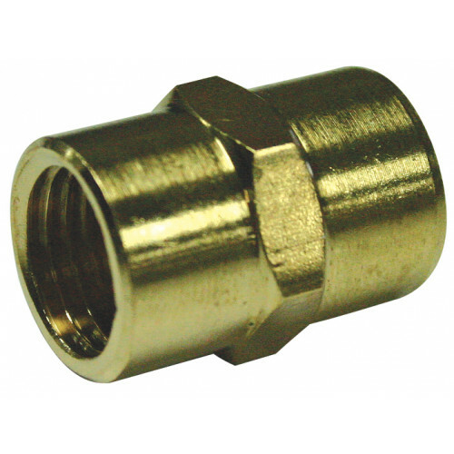 Brass 1/4"F X 1/4"F Hex Socket