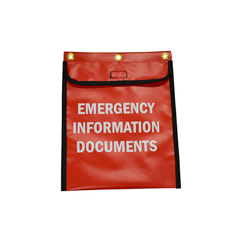 Document Holder Pouch - Pvc- Red- Eid
