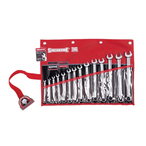 Sidchrome SCMT22210 14pce Metric Ring & Open End Spanner Set